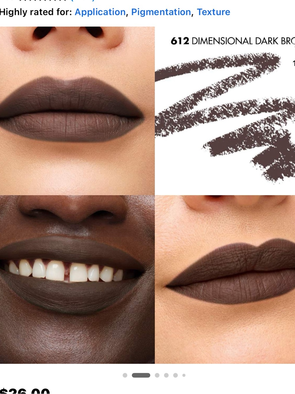 Makeup forever dimensional dark brown 612 lipliner